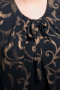 Платье "Олси" 1605025/1 (Черный/золото узор)