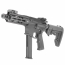 Страйкбольный пистолет-пулемет (King Arms) TWS 9mm SBR GBB (Black)